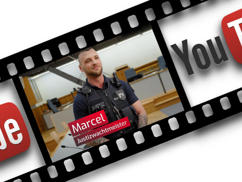 Bild aus dem Youtube-Video des Berufsfilms Justizwachtmeister